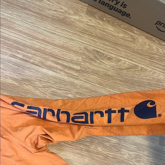 Carhartt Men's Long Sleeve Tee in Orange size 2XL - Picture 3 of 3